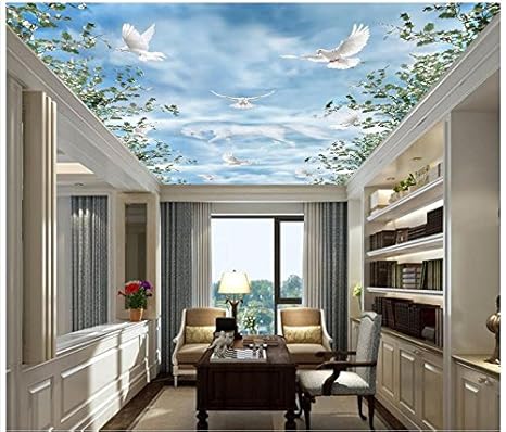 Lqwx Custom 3d Wallpaper 3d Ceiling Wallpaper Mural Fairy Unicorn