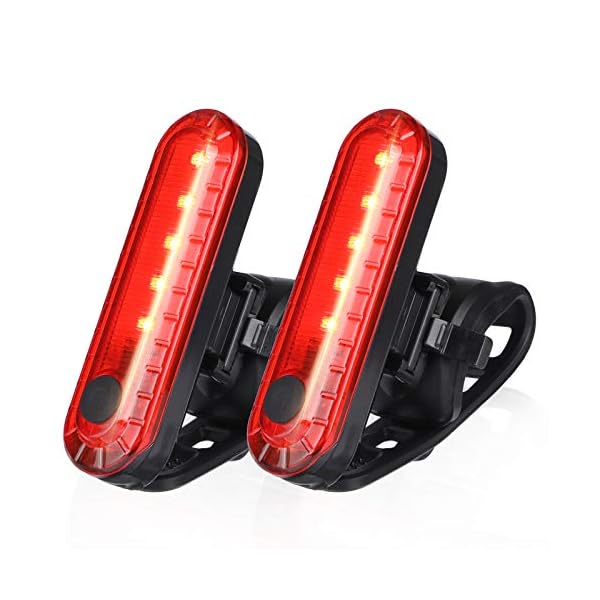 Small Detachable Rear Safety Red Bicycle Blinker . Cycle Torch USB
