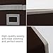 Storage Cube Box, Fabric Storage Bin By StorageWorks, Espresso, Medium, 6-Pack, 10.6x10.6x11.0 inches