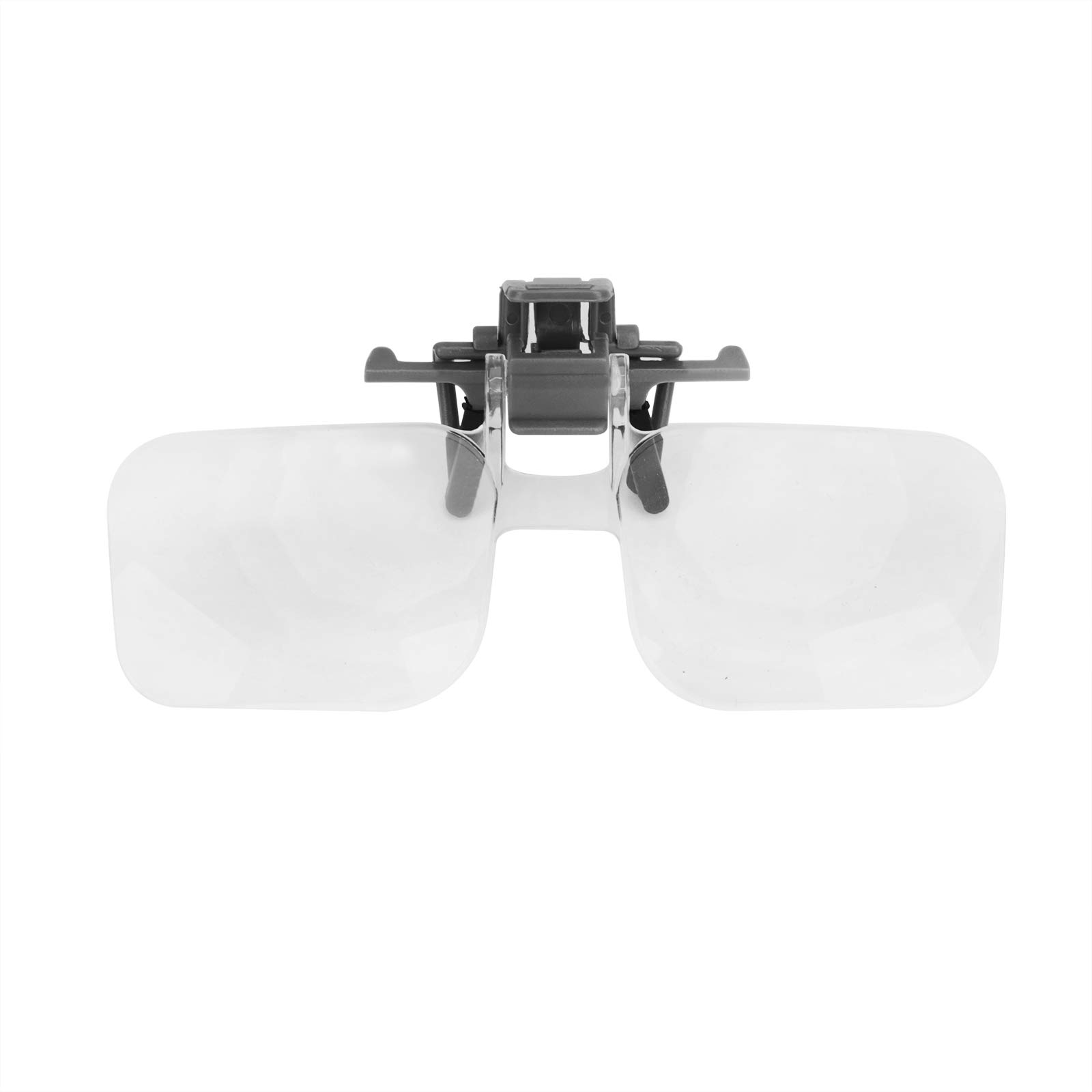 IPENNY Clip-on 2X Reading Magnifier Acrylic Lens Headwear Magnifying Glass for Elderly Vision Impaired or Low Vision People Reading, Sewing, Craft