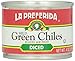 La Preferida Mild Green Chilies, Diced, 4 Ounce