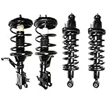 DTA 70076 Full Set 4 Complete Strut Assemblies With Springs and Mounts Ready to Install OE Replacement 4-pc Set, 2002-2006 Honda CR-V