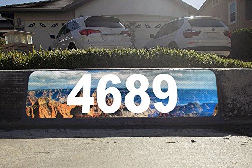 Curb N Sign Highly Reflective Grand Canyon Curb Mailbox House 