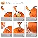 Halloween Pumpkin Carving Kit,6 Pieces Heavy Duty Stainless Steel Carving Tools Set with Storage Carrying Bag for Halloween Decorations,Jack-O-Lanterns Pumpkin Cutting Tools Carving Knife for Pumpkin