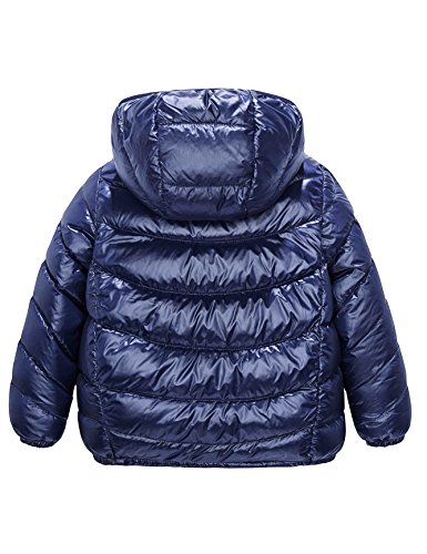 1 Down+Packable+Outerwear+Windproof+Dark+Blue