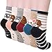 Dosoni Cute Animal Socks For Women Girls Novelty Socks Dog Socks For Women Funny Cozy Crew Casual Boot Gifts Socks 6 Pairs Cute Dog