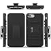 CoverON [Explorer Series] Fit iPhone 8 Plus Holster Case, iPhone 7 Plus Belt Clip Case, Holster Hybrid Armor Belt Clip Hard Phone Cover for Apple iPhone 8 Plus/iPhone 7 Plus Holster Case - Black