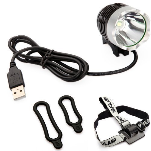 1200LM 3 Modes CREE 5V XML-T6 USB LED Headlamp Headlight Bike Bicycle Light