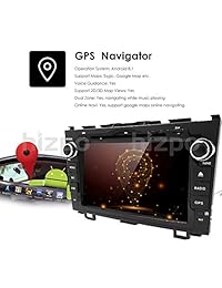 hizpo Android 8.1 Car Radio for Honda CRV CR V 2007 2008 2009 2010 2011 8 inch DVD Player WiFi GPS Navigation Stereo Bluetooth + Camera