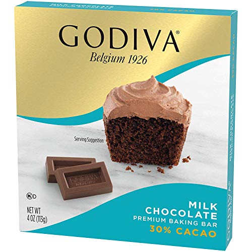 Godiva Milk Chocolate Premium Baking bar, 4 oz