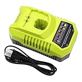 Forrat P117 One+ Replacement for Ryobi 18Volt Battery Charger 18V Dual Chemistry IntelliPort Charger MAX for Li-ion NiMH NiCd 9.6V-18V P100 P102 P103 P105 P107 P108 1400670 P117 P118 Battery