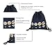 Halilu Nylon Drawstring Backpack Bag Emoji for Teens Grils Pull String Backpack Sackpack