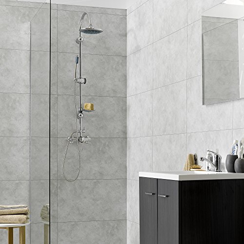 Interlocking Vinyl Wall Tile by Dumawall Waterproof, Durable 25.59 in