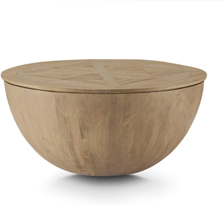 XBSD Creative Original Wooden Table, Round Coffee Table, Ash Material, Natural And Environmentally Friendly, Well Designed, Elegant And Beautiful, For Bedroom
