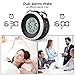 Violette-M Loud Alarm Clock for Heavy Sleepers Battery Operated - Dual Alarm Clock with Optional Weekday, Backlight,Snooze,Simple Twin Bell Alarm Clocks