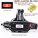 Led Headlamp,AstaaCity Brightest 8000 Lumen Flashlight,Rechargeable 18650 Headlight Flashlights Waterproof Hard Hat Light,Best Head Lights for Camping Running Hiking