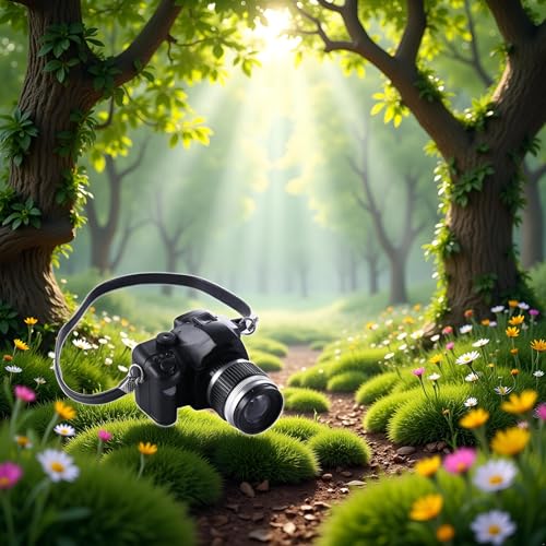 1:4 Scale Mini Camera Prop Ornament Vintage Camera Model, Miniature Digital Camera Mini Decoration Accessories Photography Props Ornament(Style 4)