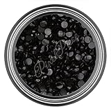 Black Resin Rhinestones in 2mm 3mm 4mm 5mm 6mm for Flatback Nail Art Cabochon Diy Decoration and Craft (4MM - 500 Pieces)