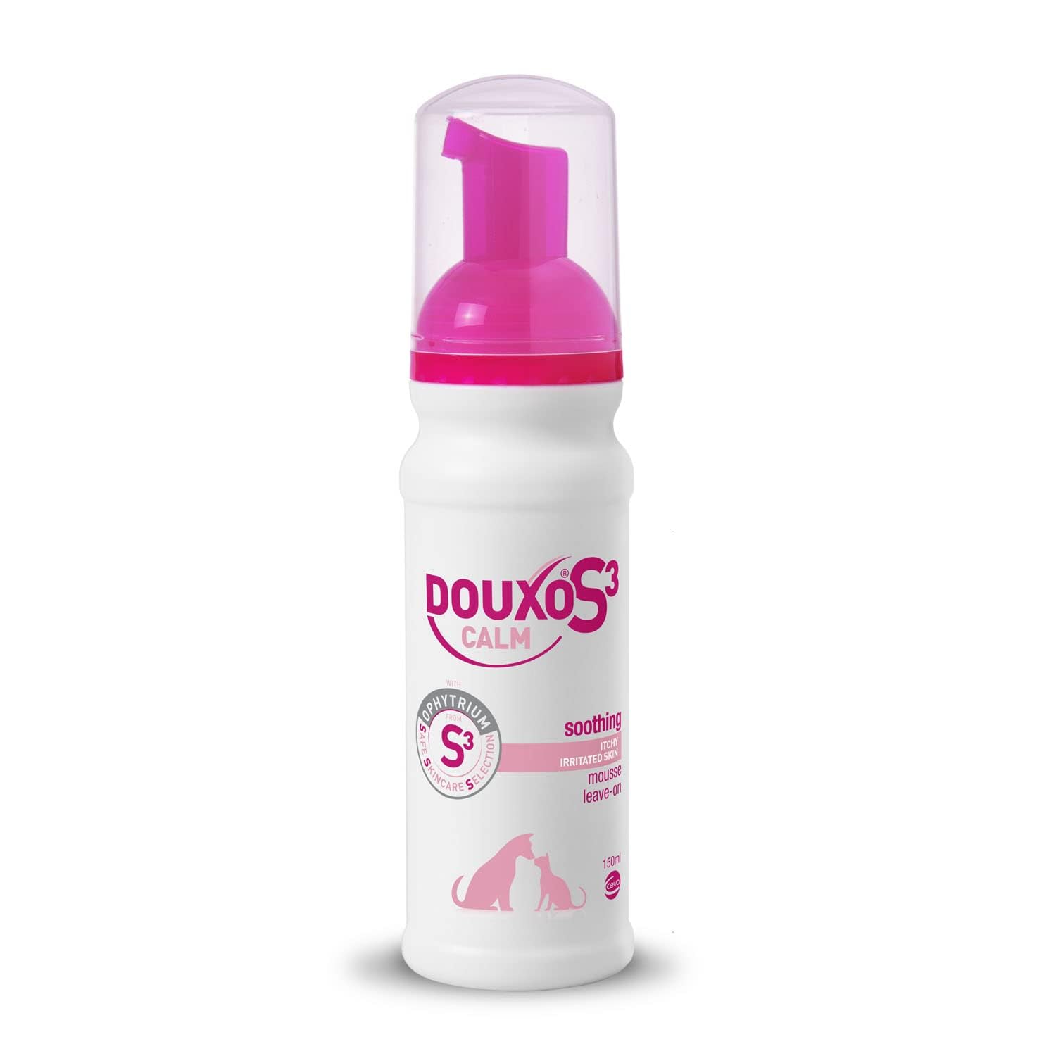 DOUXO S3 CALM Mousse | Itch Remedies for Dogs | Soothing Leave-On Cat Mousse | Itchy Cat Solution | Effective Itchy Dog Skin Relief | Hypoallergenic Fragrance | Anti Itch for Dogs & Cats | 150ml