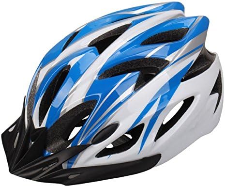Hawkfish016 240g Ultra Light Weight Mens/Ladies Adult Bike BICYCLE Helmet -EPS Safety Helmet- Available in 5 Colours-56-63CM (White&amp;Bule)