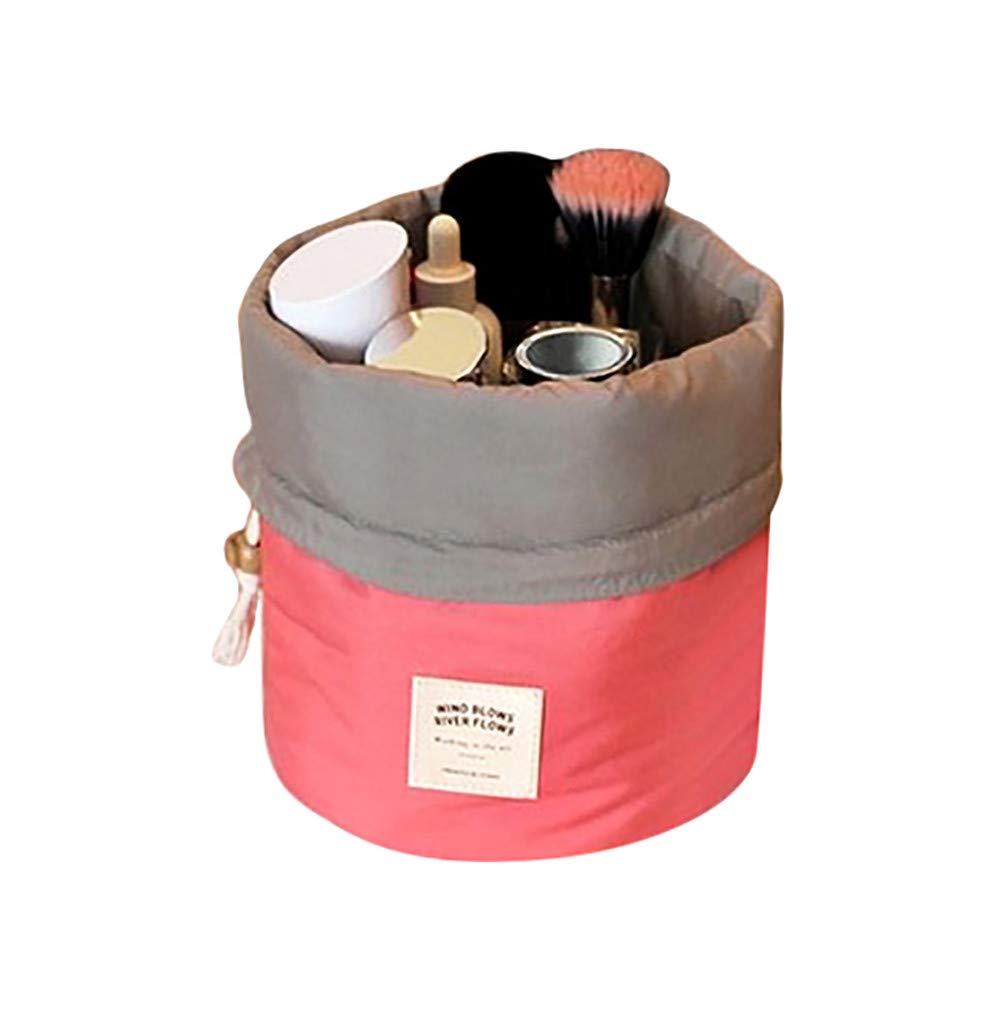 Zlolia Floral Print Portable Waterproof Makeup Organizer,Canvas Large Makeup Multifunction Hanging Cosmetic Bag,Toiletry Bags for Women with Zipper