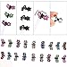 TecUnite 60 Pieces Baby Girls Hair Claw Clips Crystal Rhinestone Mini Hair Clips Mix Colored Flower Hair Bangs Pin Kids Women Hair Accessories