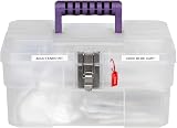Akro-Mils 09514CFT 14-Inch Plastic Art Craft Storage Tool Box Semi-Clear view 7