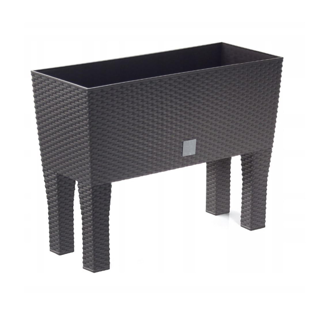 Prosper Plast DRTC600H-440U 60 x 25 x 46 cm Rato Case High Flowerpot - Dark Brown (12-Piece)