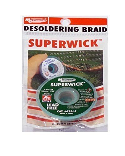 image for MG Chemicals Desoldering Braid #3 Fine Braid Super Wick for Lead Free 