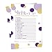 Purple and Gold Baby Shower Games - Word Scramble Game for Girls or Boys - Fun Gender Reveal Activity with Prizes - Prince or Princess Theme - 25 Pack, Royal Mermaid Design