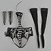 MonkeyJack 6th Scale Leather Corset Bustier Tights Gloves Set for CY ZC TTL Girl Figure