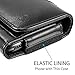 LUXMO Horizontal Leather Case Fits iPhone 7 Plus 6 Plus, Premium Leather Carrying Cover Holster Pouch Belt Clip Case with Card Slots Compatible with iPhone 8 Plus 6s Plus Galaxy S8 (Black)
