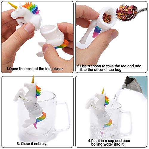 Besego Silicone Tea Infuser, King Horse Loose Leaf Tea Strainer, Cute Tea Filter For Tea Lovers