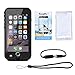 Waterproof iPhone 6 Plus Case, Easylife IP 68 Certificated Shockproof Dirtproof Snowproof Full Sealed Protective Case for iPhone 6s Plus 5.5 inch - Black