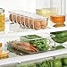 iDesign Plastic Egg Holder for Refrigerator with Handle and Lid, Fridge Storage Organizer for Kitchen, Holds up to 14, 4.25