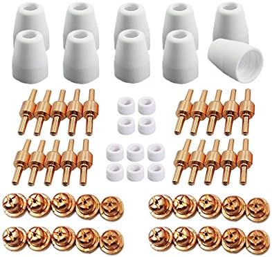 DALISHI 60PCS PT-31 LG-40 Plasma Cutter Consumables Suit for CUT50 CT312 CT520 Or Other Machines With Plasma Cutting Feature