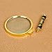 90mm Handheld 5X Loupe Magnifier Magnifying Glass Lens Perfect Viewing Small New -Gold