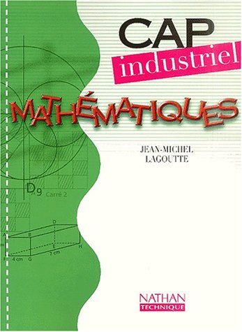 Mathématiques, CAP industriel