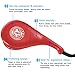 Taekwondo Kick Pad, Pack of 2 Taekwondo Durable Kick Pad Target Tae Kwon Do Karate Kickboxing Training (Red) Taekwondo Sparring Gear Tae Kwon Do Hand Slap Pads