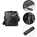 Zicac Mens Genuine Leather Shoulder Bag Briefcase Messenger Bag (Black)