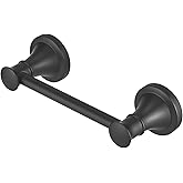 Hoimpro Wall Mounted Rustproof Toilet Tissue Paper Holder Bathroom Accessories Toilet roll Paper Hanger, Black