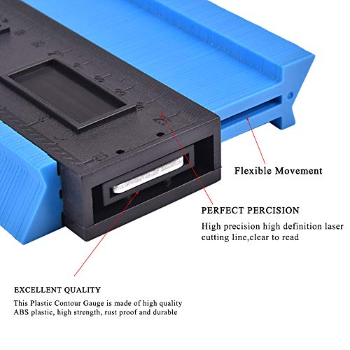 Upgraded Plastic Contour Gauge, Profile Gauge, Shape Duplicator, 10-Inch Marking Tool, Precisely Copy Irregular Shapes For Perfect Fit and Easy Cutting - Thumbnail 4