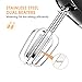Kealive Hand Mixer, Electric Handheld Mixer with Stainless Steel Attachments, 5 Speed and Turbo Button, Includes Sturdy Beaters and Dough Hooks, Black
