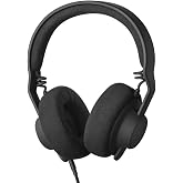 AIAIAI TMA-2 Studio Wired Black Over-Ear Headphones, Alcantara Memory Foam | Studio headphones for mixing and producing, low-distortion bio-cellulose drivers, modular design with replaceable parts