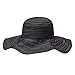 Wallaroo Hat Company Women’s Scrunchie Sun Hat – UPF 50+ Sun Protection, Packable and Adjustable Sizing for Medium Crown Sizes – Sun-Smart Hat for Travel, Poolside, Everyday (Black/White Dots)