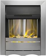 Adam Nevada Electric Fire in Brushed Steel, 1kW/2kW Heat Output view 1