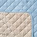 Home Fashion Designs Deluxe Reversible Quilted Furniture Protector. Perfect for Families with Pets and Kids. (Chair, Marine Blue/Linen)