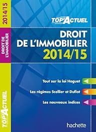Droit de l'immobilier, 2014-15