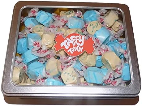 American Assorted Blueberry Salt Water Taffy Gift tin (Flavour Chart Included)