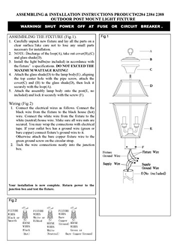 Livex Lighting 2384-07 Westover 3-Light Outdoor Post Head, Bronze